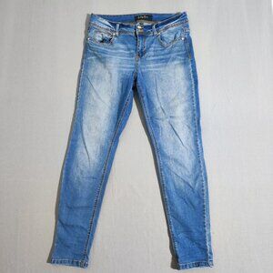 Indigo Rein Jeans women's junior size 13/30  denim blue ankle skinny high rise
